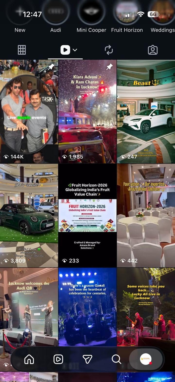 Instagram post grid screenshot of @amazebrandsolutions